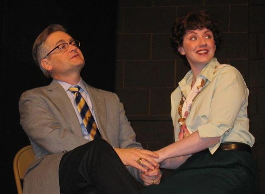 George Hartpence as Laurence Olivier and Vicki Czarnik as Joan Plowright
