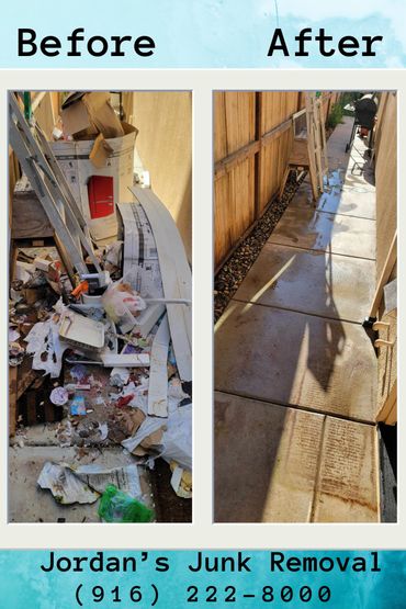 Before and after completing the job.