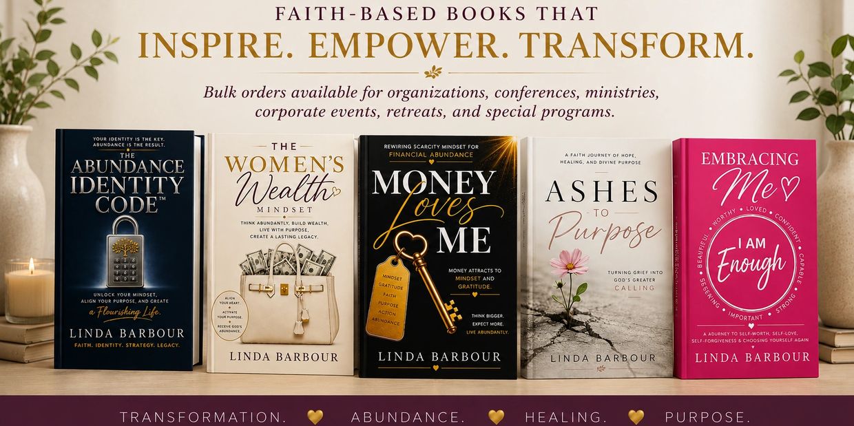 Faith-based books by Linda Barbour encouraging empowerment and purpose.