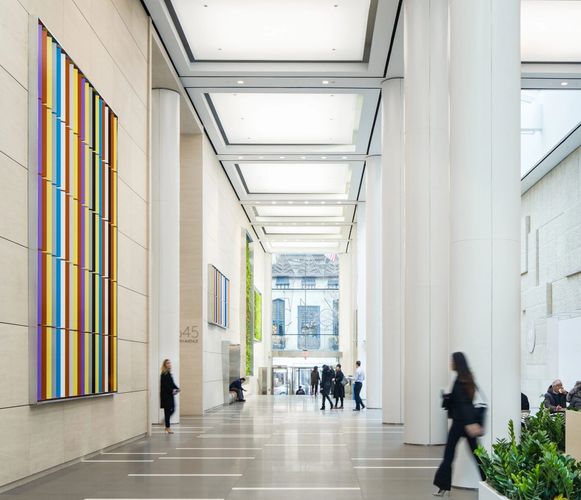 Interior Commercial Building Paint Design