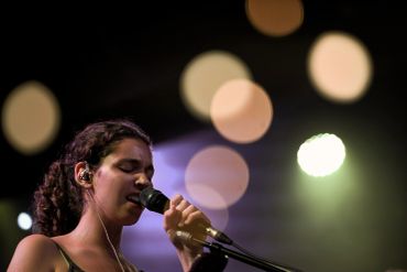 Performer action portrait