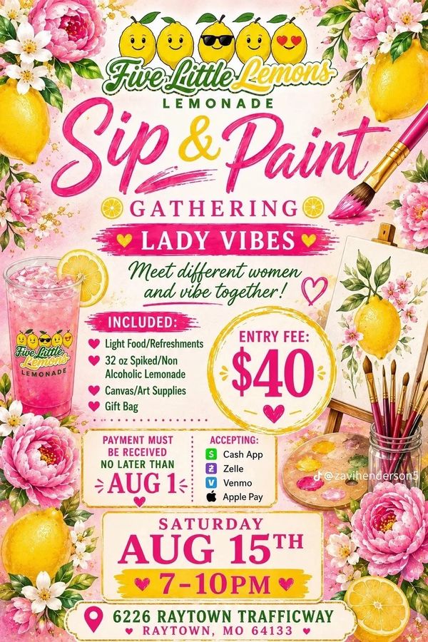 Sip and paint in Kansas City