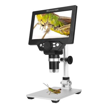 Microscopio Electronico USB
Con Pantalla de color de 7 pulgadas
con accesorios, ideal para que obs