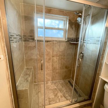 Beautiful newly remodeled shower