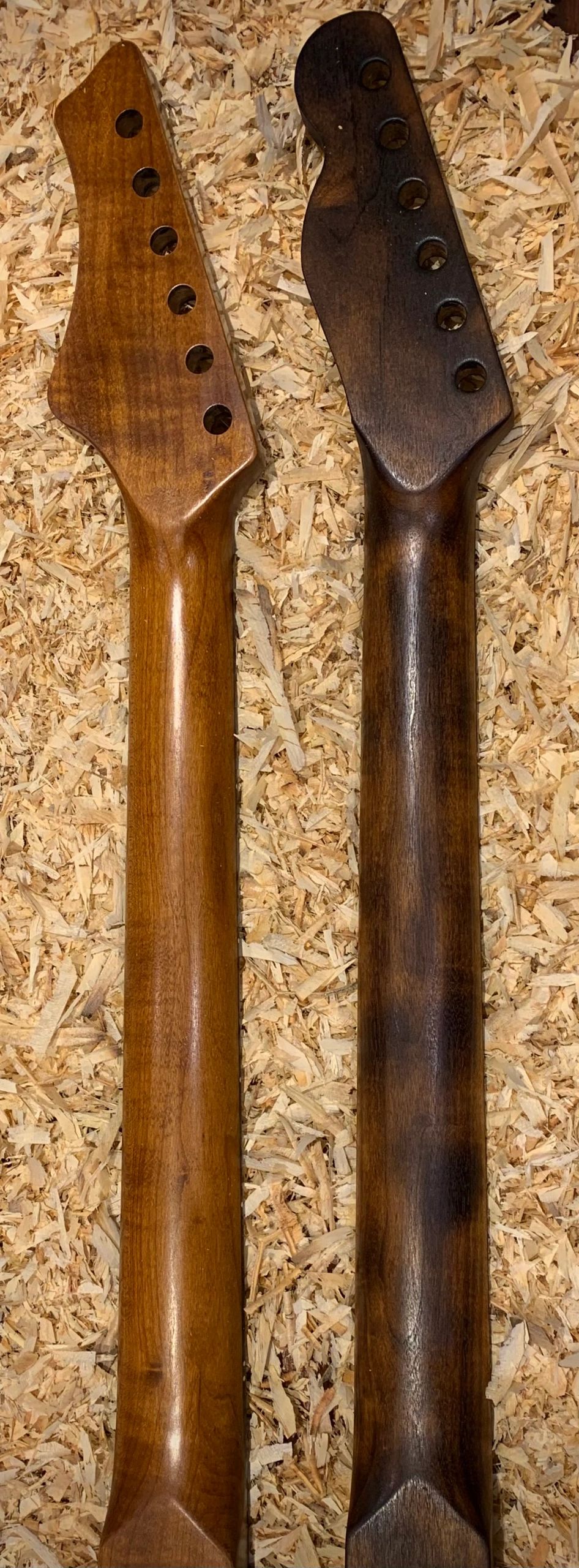 Couple of new necks shaping up nicely 😃