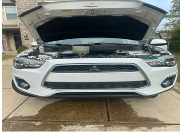 Leaking radiator in a Mitsubishi Outlander