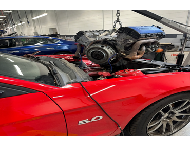 Replacing an engine in a Ford Mustang