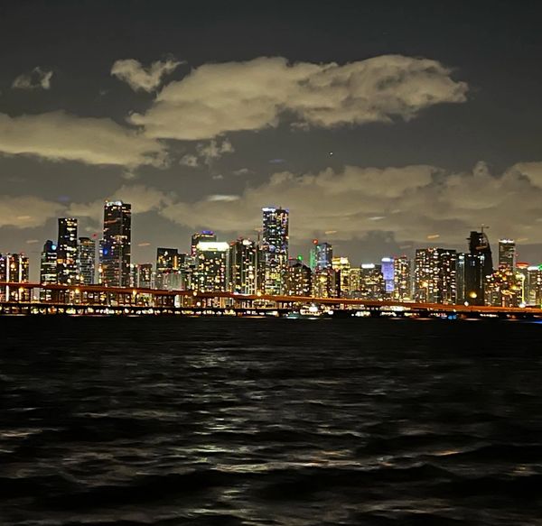 Miami Skyline from Envolee off Hobie Beach