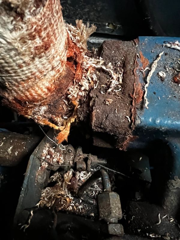 Rusted wet exhaust