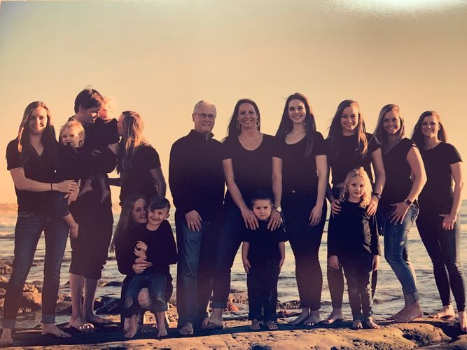 The family of a home insurance agent near Liberty, MO