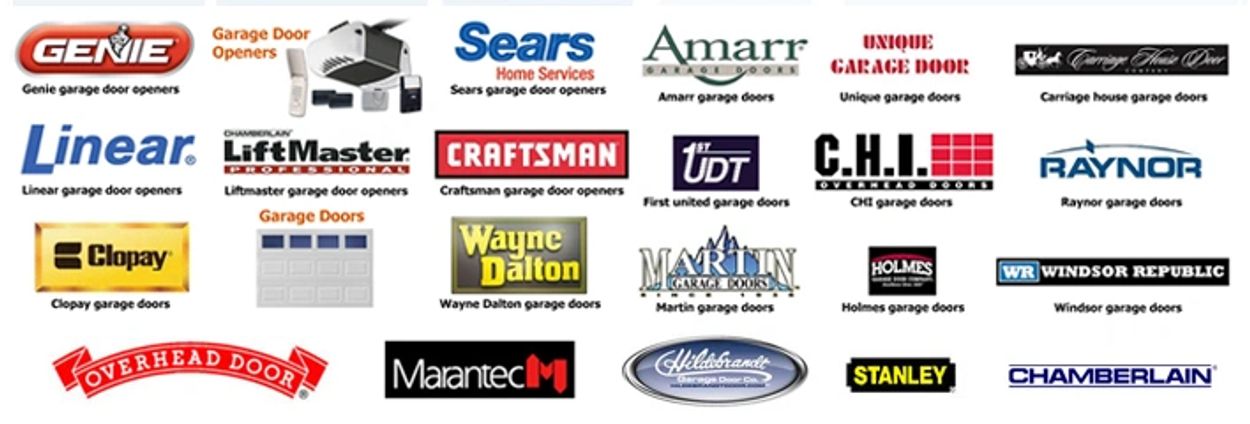 All garage door brands available
