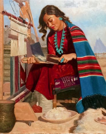 Grandma's Tradition Original Oil
on Canvas 20 x 16 Sold