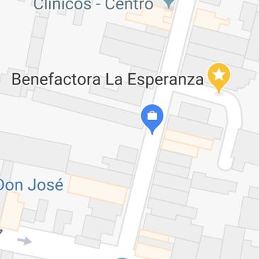 Mapa de Google Maps señalando la localización de mi consultorio en el centro de Mérida, Yucatán.