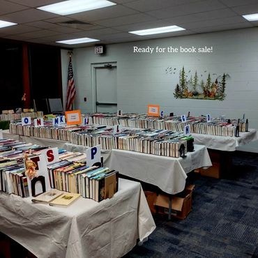 Fall book sale at the Carolyn Stewart Public Library.