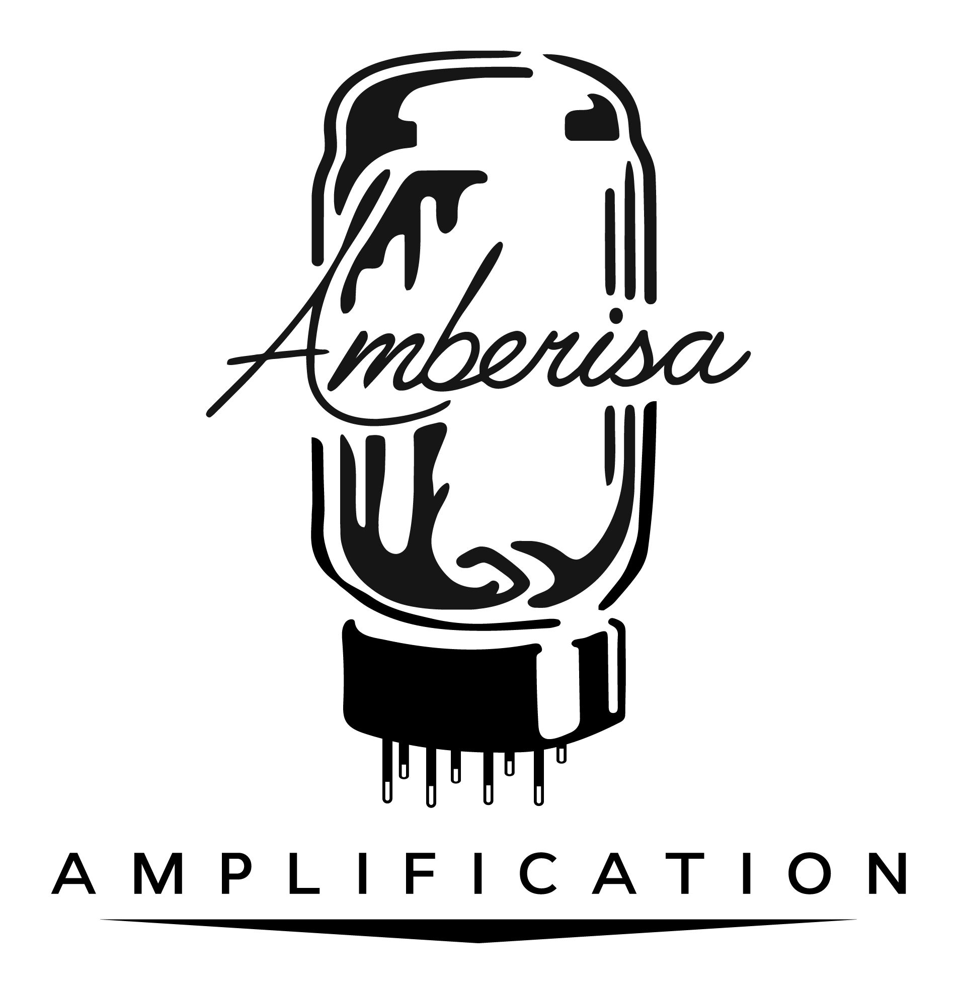 Logo with a vintage amplifier tube and 'Amberisa Amplification' text.