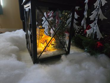 The Cottage - Lights On Side View