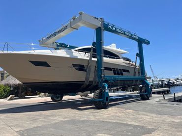 yacht on a trailer
