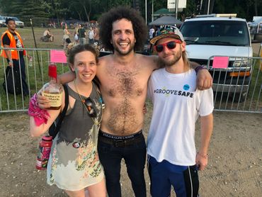GrooveSafe friend and supporter Musician Andy Frasco at Summer Camp Music Festival
