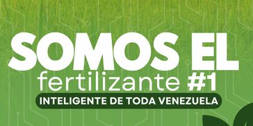 Mensaje que destaca ser el fertilizante inteligente #1 de Venezuela.