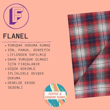 flanel kumaş moda tekstil terimleri sözlük sözlüğü 