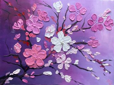 Cherry Blossoms Purple