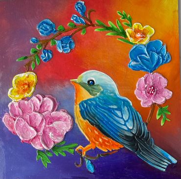 Bird on Wreath Dimensional