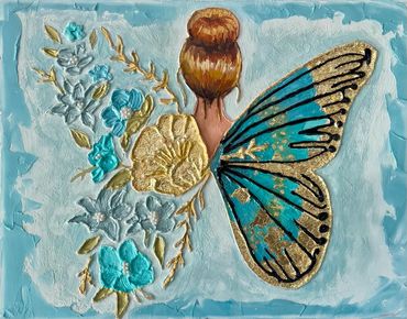 Butterfly Lady Dimensional