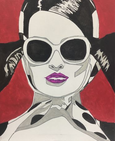 Fashion Lady w/Glasses