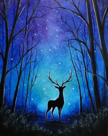 Deer in the Blue