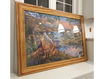 Zebra wood with Padauk inlay, African Themed Frame