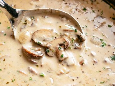 "Cream" of Mushroom soup. GF and DF.