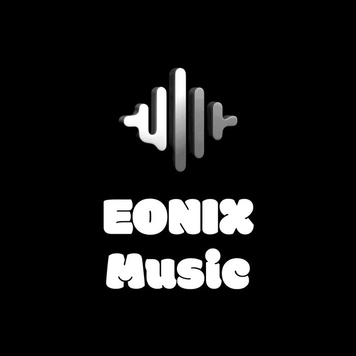 Black and white EONIX Music logo with soundwave design.