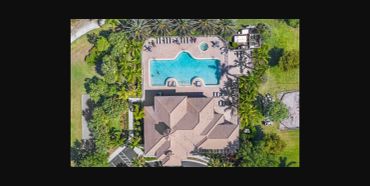 Aerial view of the second pool at the Coral Lakes clubhouse, part of Sawgrass at Coral Lakes in Cape