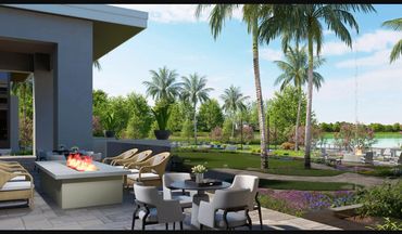 Firepit lounge at Vivid Shores in Bonita Springs, FL