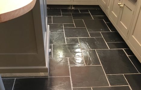 Black Slate Restoration and Cleaning