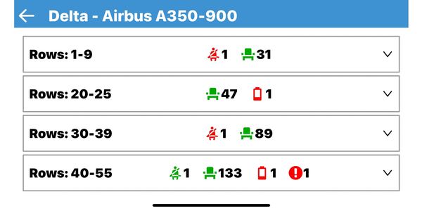App showing seatbelt buckle and occupancy status