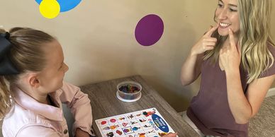 Apraxia of speech therapy session