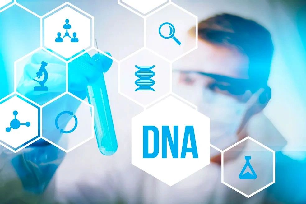 Photo of DNA testing service.