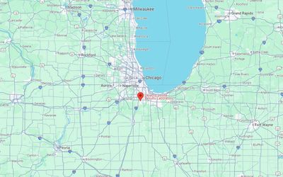 Map of Chicagoland and the surrounding areas. 24 Hour On-Site Results offers mobile lab testing serv
