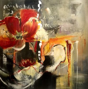 "Flor Roja"
48' X 48' 
sold