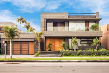 Stonelam Laminam cladding on luxury home exterior walls