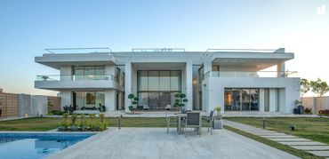 Urban exterior design using Stonelam Laminam facade materials