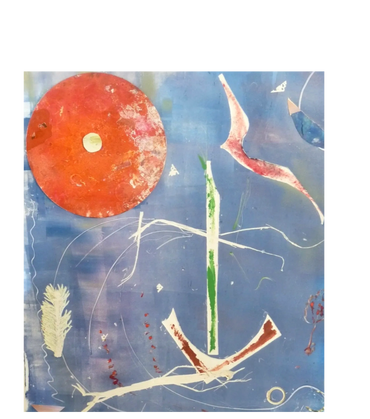 Journey to Balance
      Monotype with collage