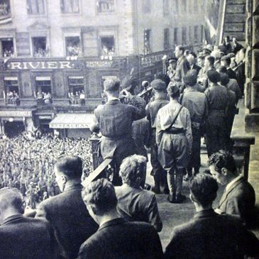 De Gaulle declares Lyon The Capital of the French Resistance in World War II, 14th Sep 1944