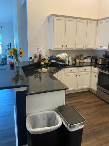 first initial clean after kitchen