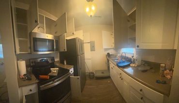 kitchen before move out clean