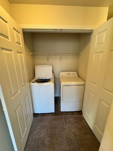 after move out clean of laundry room