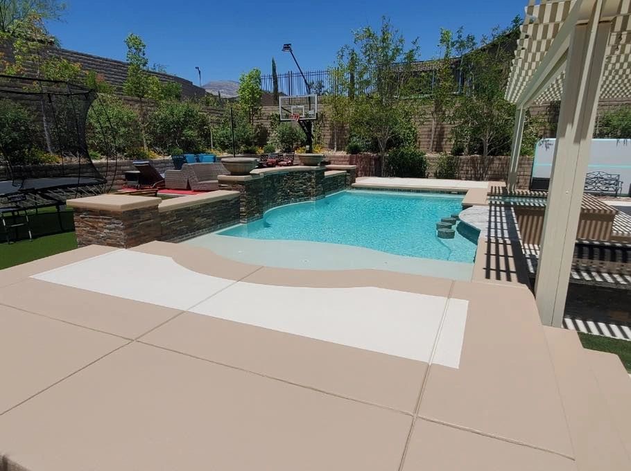 Pool deck color refresh. Colors Sonoran Stone and Pacific Sand.