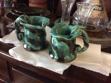 Hand molded & wheelwork Hobbit Mugs