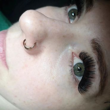 A picture of Russian volume lashes in Bradley stoke